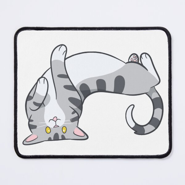 Item preview, Rolling gray tabby blep designed and sold by CreationsByBear.