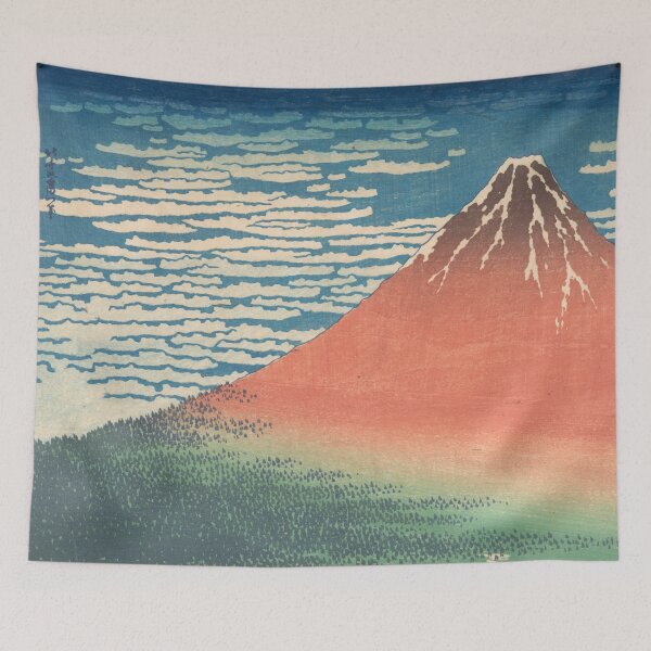 Artikelvorschau, Südwind, klarer Himmel | Roter Fuji | Katsushika Hokusai entworfen und verkauft von ArtAlchemyCo.