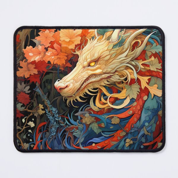 Item preview, Dragon Post-Apocalyptic Era Vibrant Colors Floral designed and sold by MTJ-Mushrooms.
