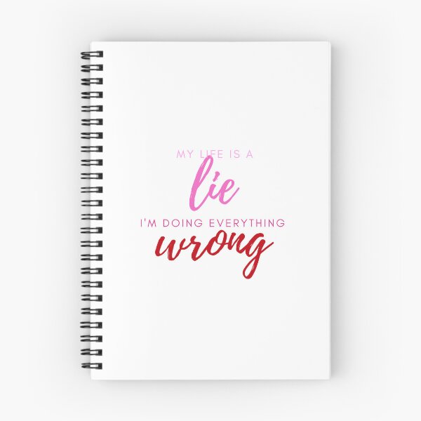 Item preview, My life is a lie I am doing everything wrong pink red designed and sold by ellosmedicenale.