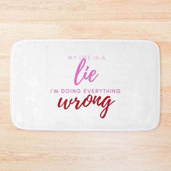 Item preview, My life is a lie I am doing everything wrong pink red designed and sold by ellosmedicenale.