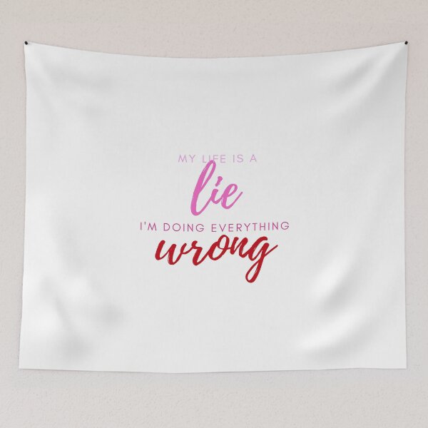 Item preview, My life is a lie I am doing everything wrong pink red designed and sold by ellosmedicenale.