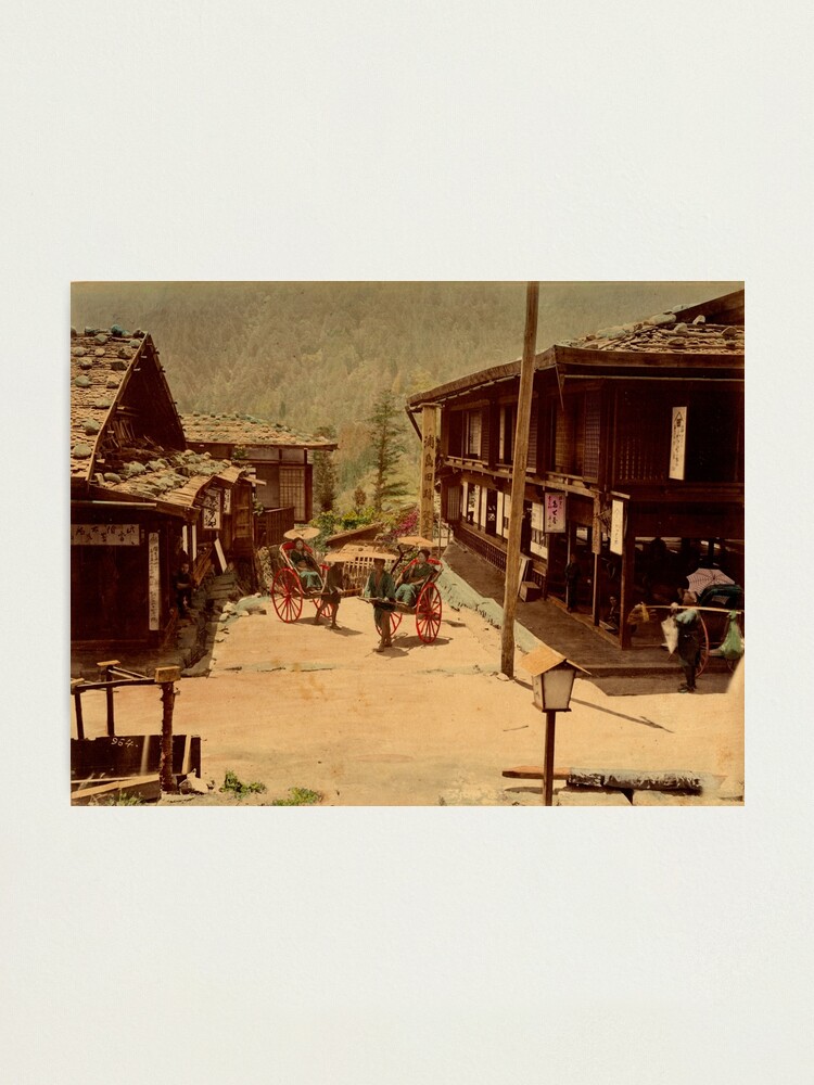 Alternate view of Tea house Nezame, Kiso at Nakasendo, Japan Photographic Print