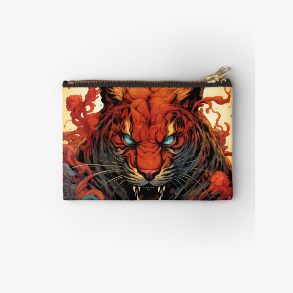 Item preview, Tiger Post-Apocalyptic Era Vibrant Colors Floral designed and sold by MTJ-Mushrooms.