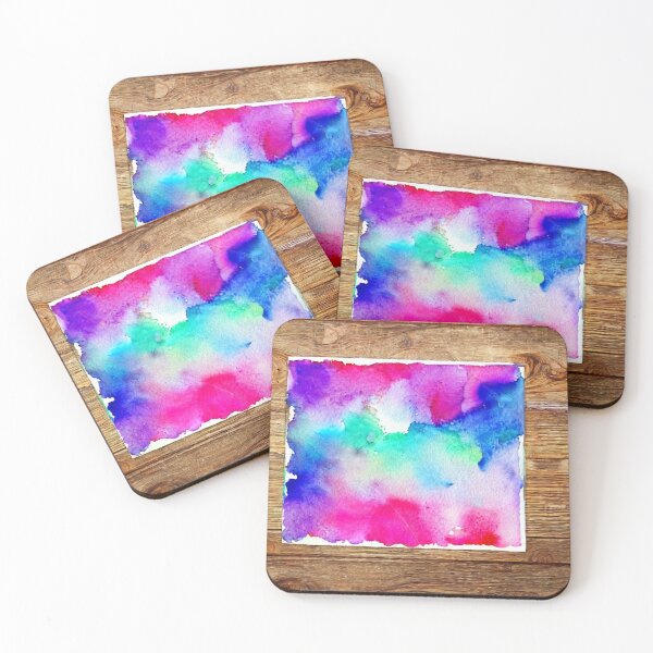 Item preview, Watercolor on wooden background designed and sold by melridger.