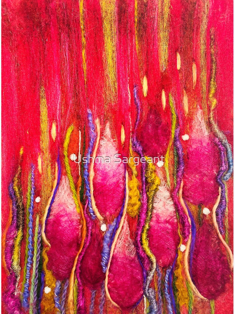 Artwork view, Blushing Heights designed and sold by Ushma Sargeant