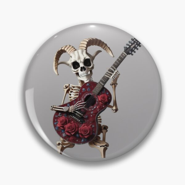 Item preview, Grateful Goat Badass Billygoat Rocking out on Acoustic guitar BMFS designed and sold by BadassBazaar.