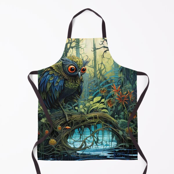 Item preview, Owl Post-Apocalyptic Era Vibrant Colors Floral designed and sold by MTJ-Mushrooms.