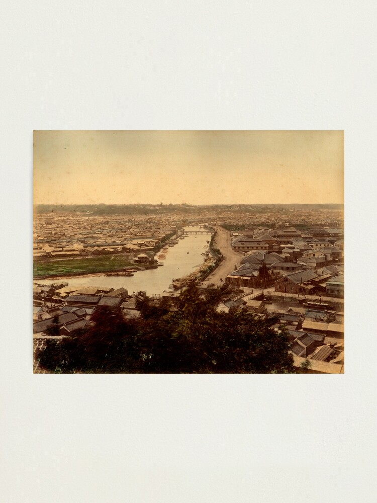 Alternate view of View over Yokohama, Japan Photographic Print
