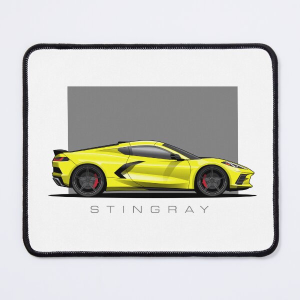 Item preview, Chevy Corvette C8 Blue Illustration designed and sold by blackdogshop.