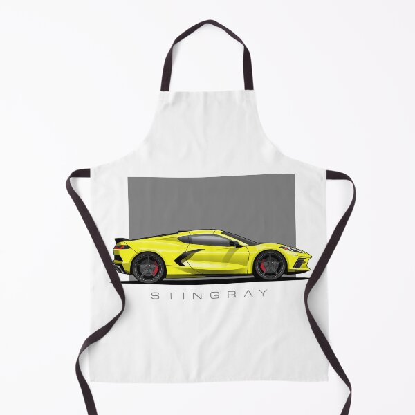 Item preview, Chevy Corvette C8 Blue Illustration designed and sold by blackdogshop.