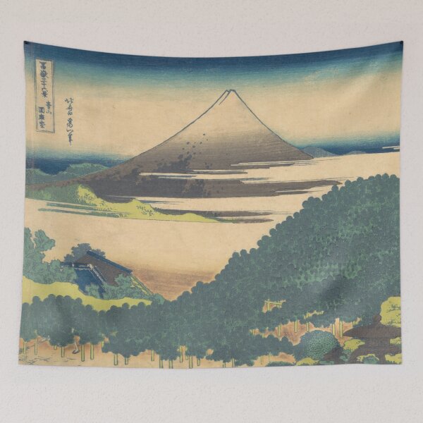 Item preview, Cushion Pine at Aoyama | Katsushika Hokusai designed and sold by ArtAlchemyCo.