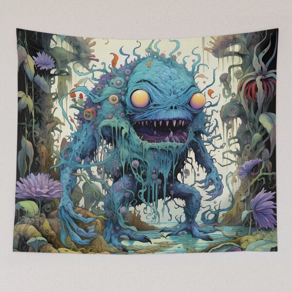 Item preview, Monster Post-Apocalyptic Era Vibrant Colors Floral designed and sold by MTJ-Mushrooms.