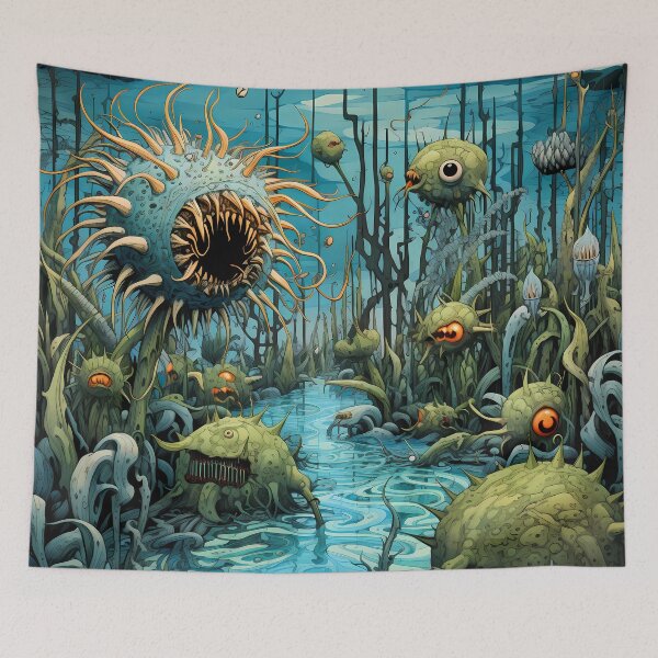 Item preview, Monster Post-Apocalyptic Era Vibrant Colors Floral designed and sold by MTJ-Mushrooms.