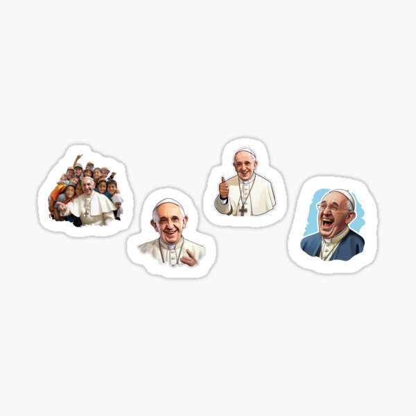 Item preview, Pope Francis stickers: set #3 designed and sold by ISBrunning.