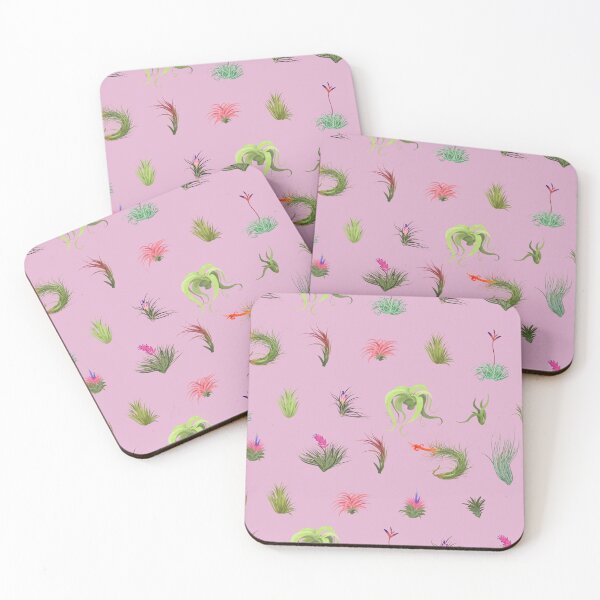 Item preview, Airplant Repeating Pattern Refreshed pink bg designed and sold by Maysoulrose.