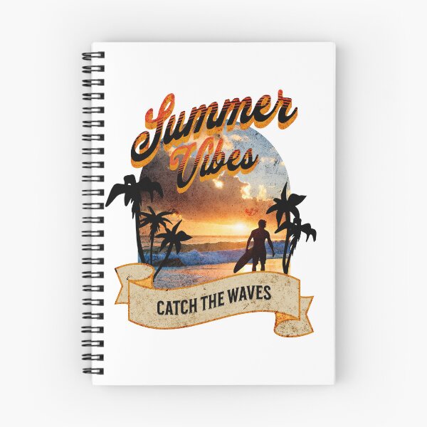 Item preview, Summer Vibes | preppy beach surfing | retro summer style designed and sold by Tee-Craftify.