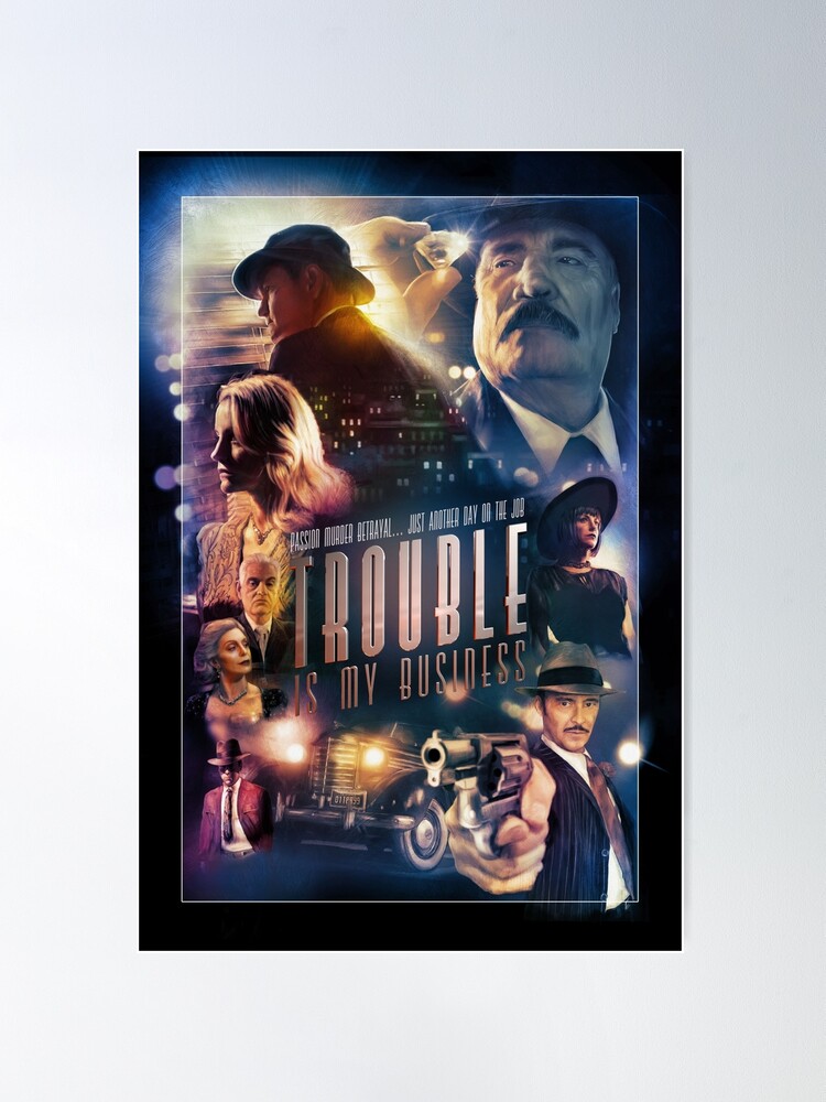 Alternate view of Trouble Is My Business Movie Poster Film Noir Poster