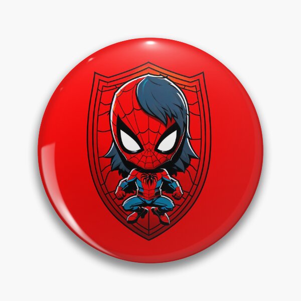 Item preview, Anime spider woman and spider girl badge designed and sold by digitalartlb.