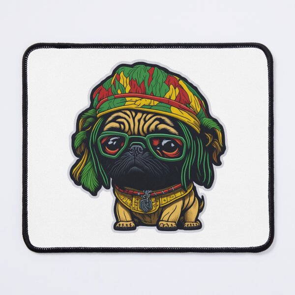 Item preview, Rasta pug designed and sold by Pug-Obsession.
