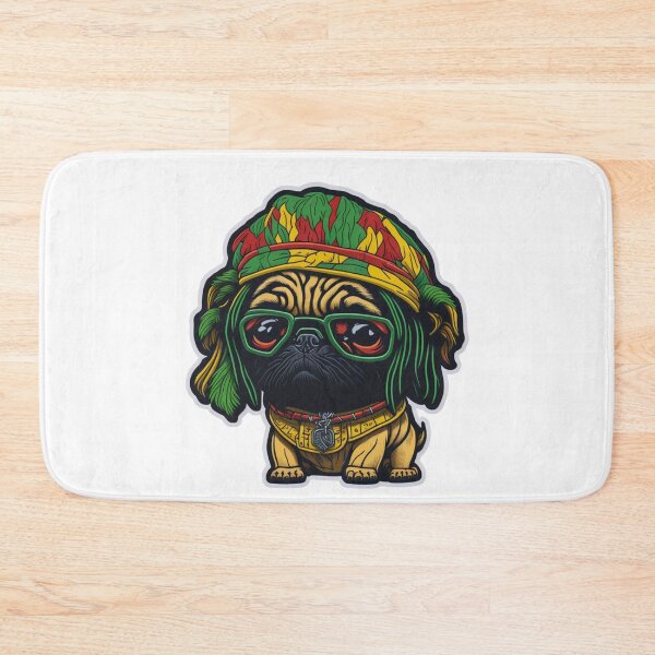 Item preview, Rasta pug designed and sold by Pug-Obsession.