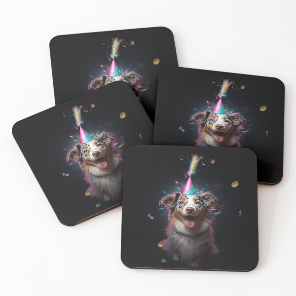 Item preview, Party Dog Australian Shepherd designed and sold by AZCrittery.
