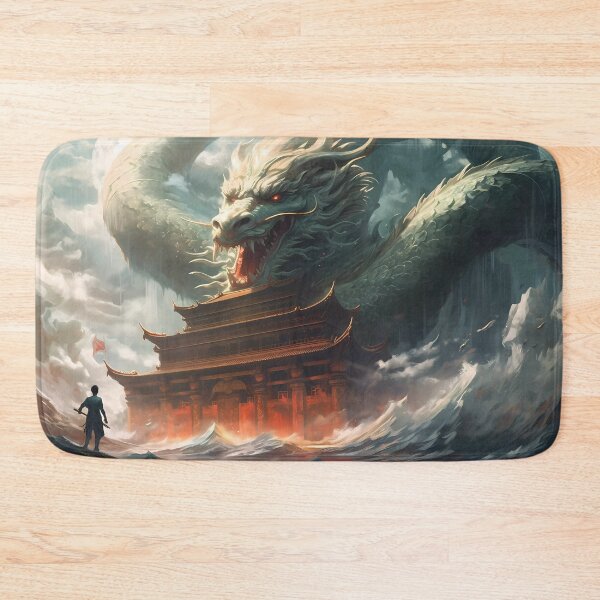 Item preview, White Asian Dragon: Guardian of the Sacred Temple designed and sold by SingularityGeek.