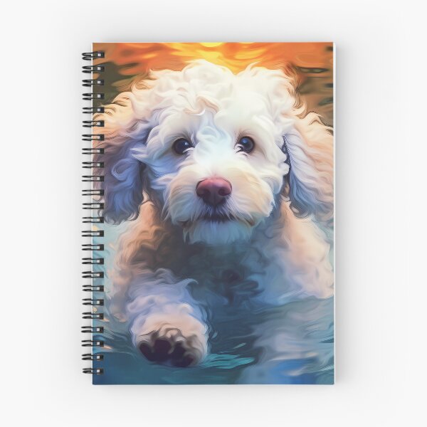 Aperçu de l'œuvre Chiot chien d'eau : une plongée ludique dans les profondeurs créée et vendue par SingularityGeek.