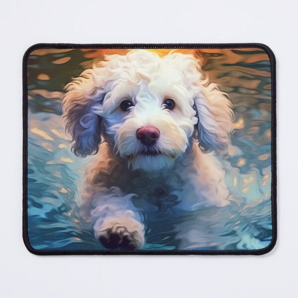 Item preview, Water Dog Puppy: A Playful Dive into the Depths designed and sold by SingularityGeek.