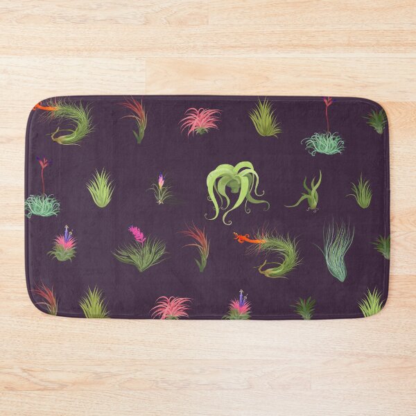 Item preview, Airplant Repeating Pattern Refreshed dark purple bg designed and sold by Maysoulrose.