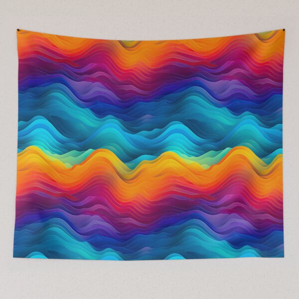 Item preview, Vibrant waves designed and sold by KalKaleidoscope.