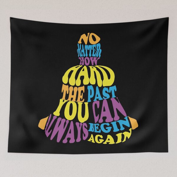 Item preview, No matter how hard the past, You can always begin again | buddha teachings | buddhist quotes | buddha sayings | buddhist wisdom | siddhartha gautama | dharma, ahimsa designed and sold by ThirdEyeDesign1.