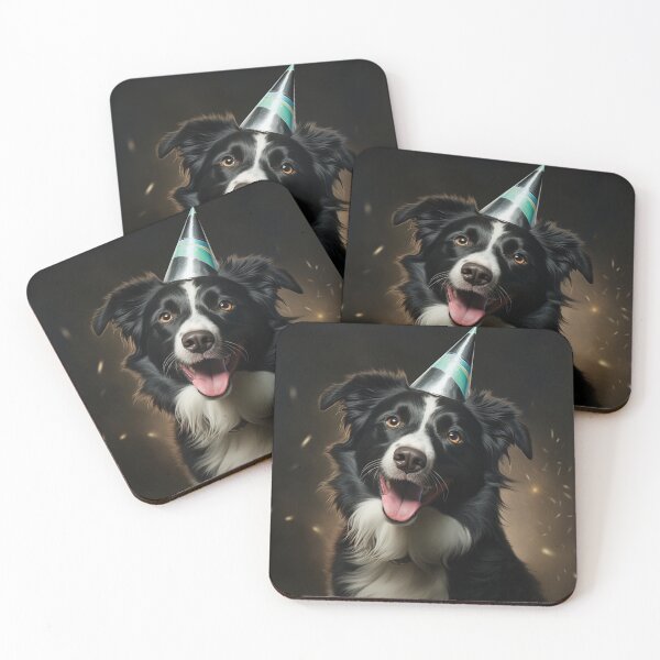 Item preview, Party Dog Border Collie designed and sold by AZCrittery.