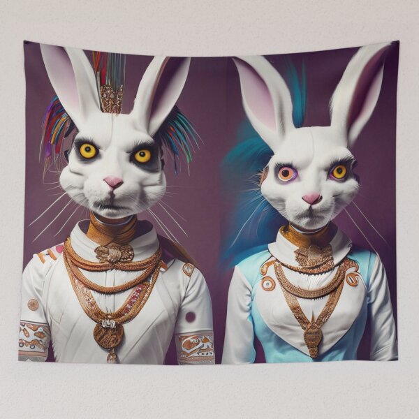 Item preview, Weird bunny couple designed and sold by jsebouvi.