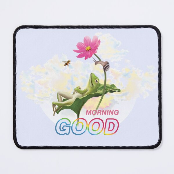 Item preview, Enchanting Encounter: Snail and Frog in Morning Bliss Art print Design designed and sold by M-Alchemy.