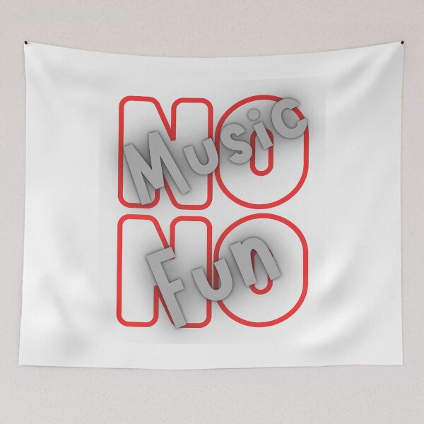 Item preview, No Music No Fun designed and sold by Azrou shop.