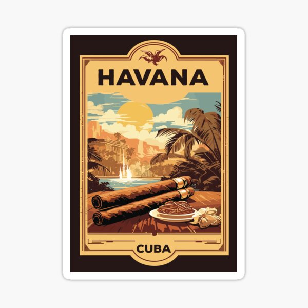 Artikel-Vorschau von Havanna, Kuba, Reise-Werbeplakat, designt und verkauft von BokeeLee.