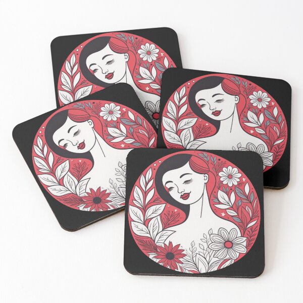 Item preview, Woman surrounded by flowers designed and sold by AICreatorin.