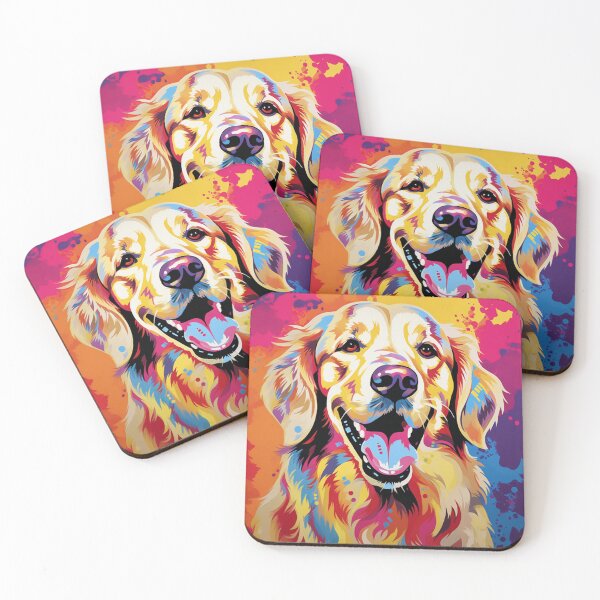 Item preview, Vibrant Pop Art Tribute to the Golden Retriever designed and sold by lesvalises.