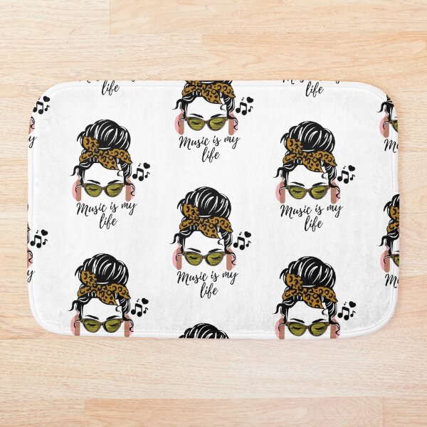 Item preview, Music Is My Life Leopard Print Hairband designed and sold by ColorDesings.
