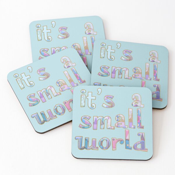 Item preview, it's a small world text print designed and sold by Pixie Dust Dreamer.