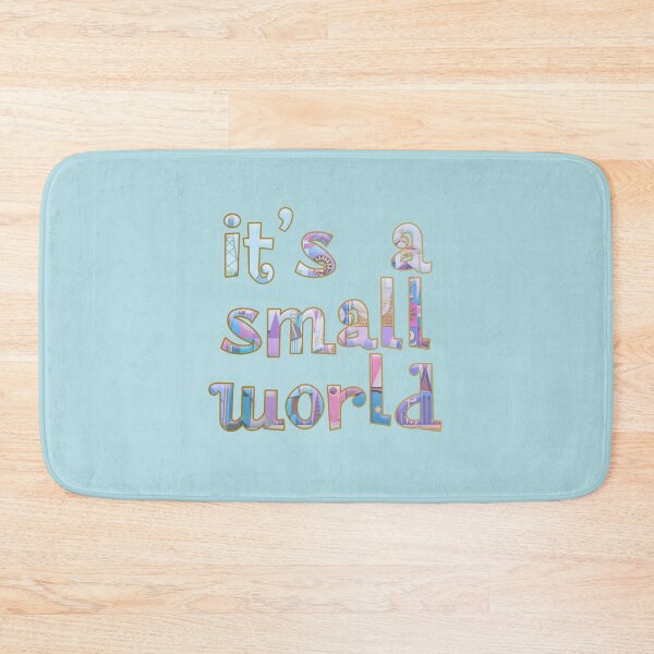 Item preview, it's a small world text print designed and sold by Pixie Dust Dreamer.