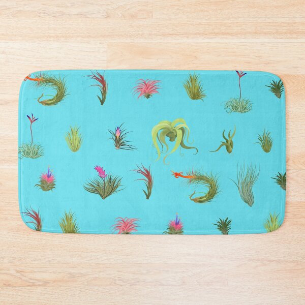 Item preview, Airplant Repeating Pattern Refreshed sky blue bg designed and sold by Maysoulrose.