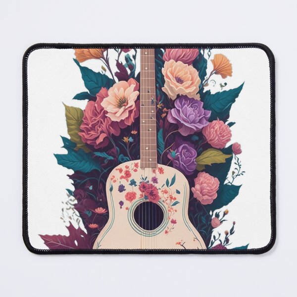 Item preview, Floral Melody Guitar 1 designed and sold by Moxytrend.
