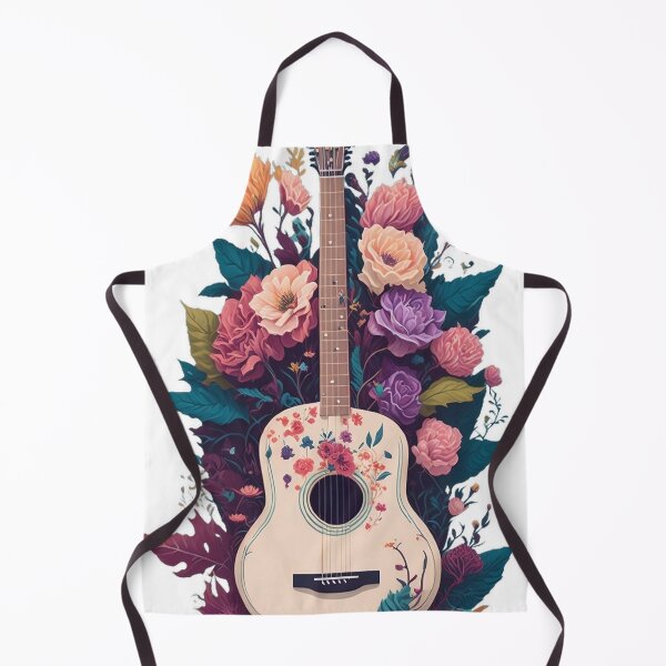 Item preview, Floral Melody Guitar 1 designed and sold by Moxytrend.