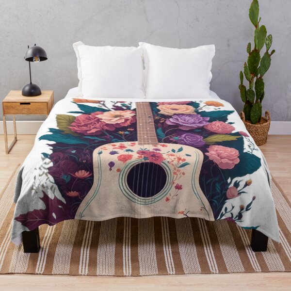 Item preview, Floral Melody Guitar 1 designed and sold by Moxytrend.