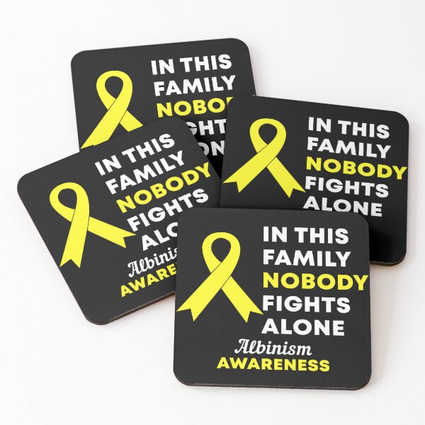 Item preview, In This Family Nobody Fights Alone Albinism Awareness designed and sold by Color-Sparkle.