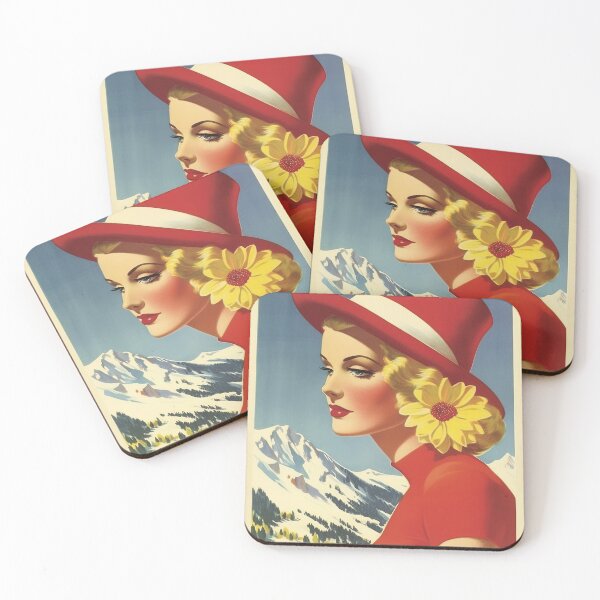 Item preview, Davos, Switzerland, Ski Poster designed and sold by BokeeLee.