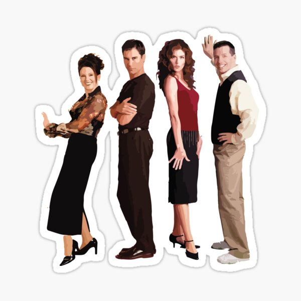 Vista previa del artículo con la obra «Will & Grace Cast», diseñado y vendido por Johnny-S.