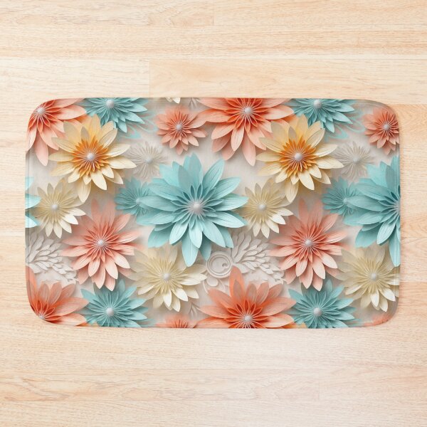 Item preview, 3d flowers pattern designed and sold by Clara Designs.